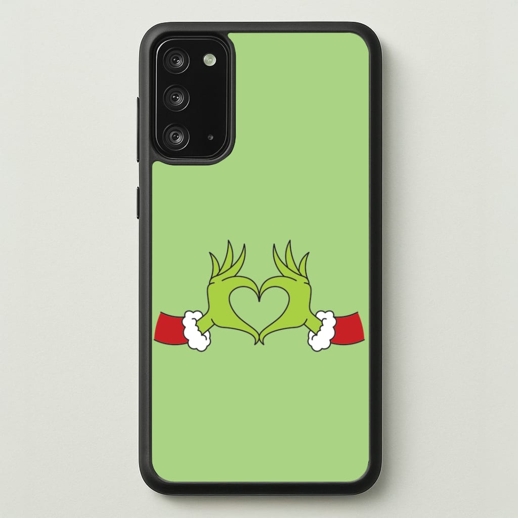 Christmas Green Heart Galaxy Note 20 Case