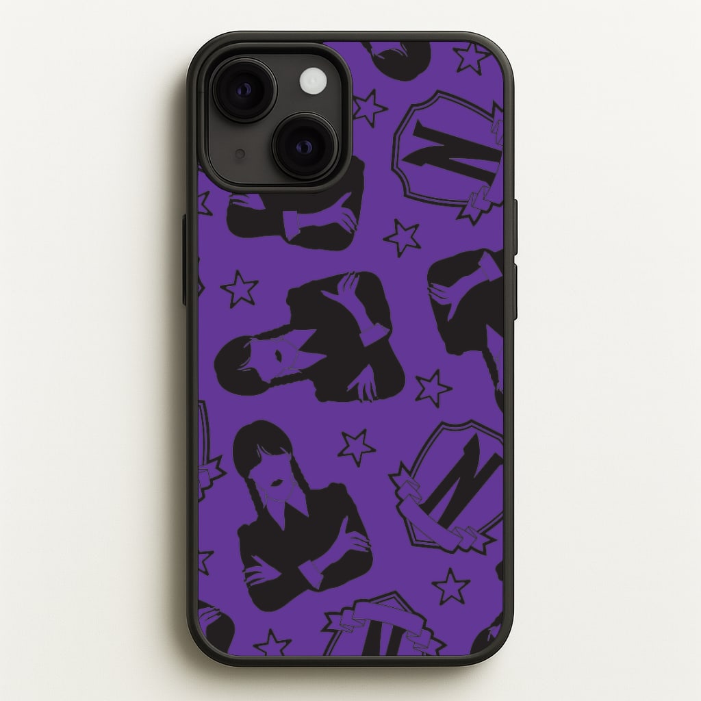 Wednesday Pattern iPhone 13 Case