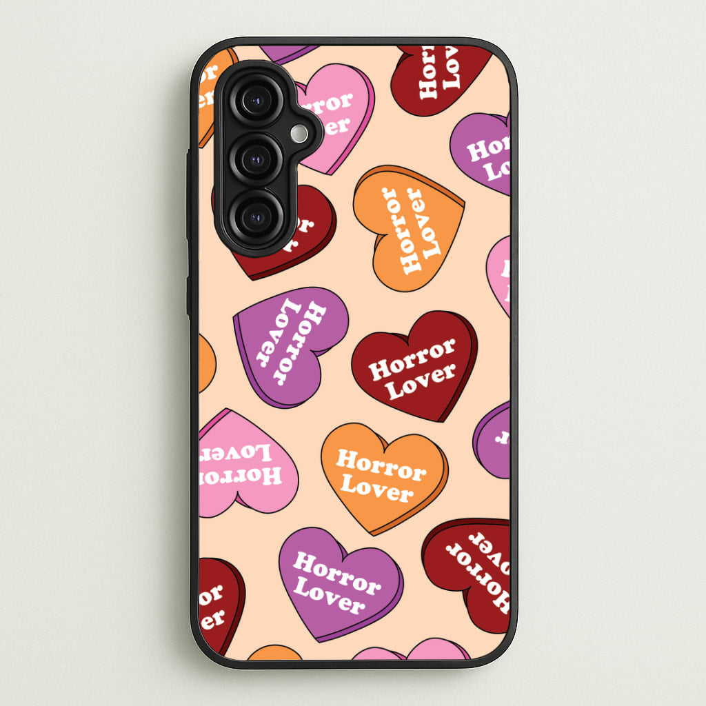 Horror Lover Hearts Pattern Galaxy A14 Case