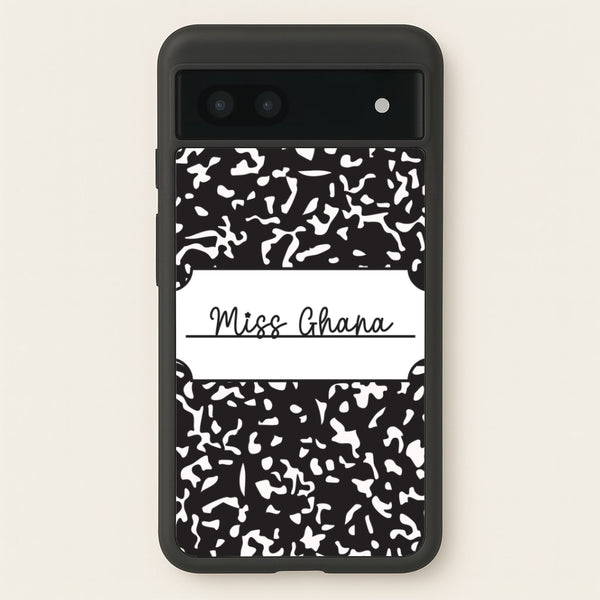 Personalised School Notebook Google Pixel 7a Case