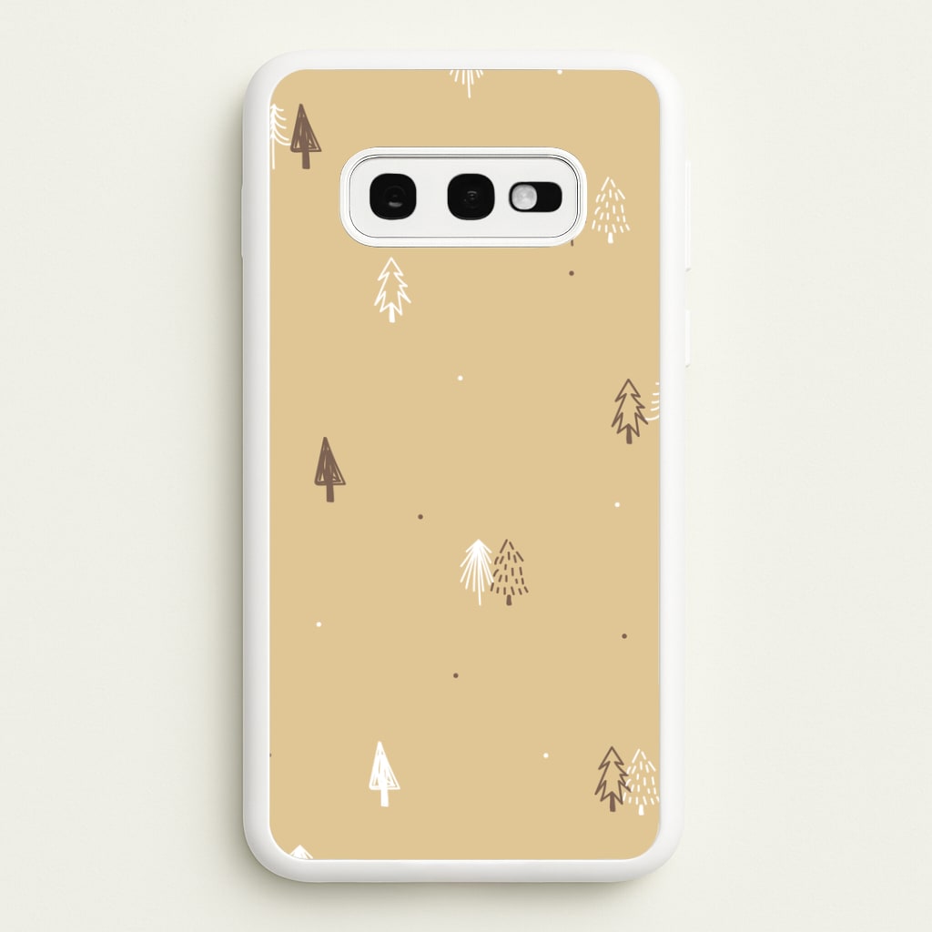 Minimal Christmas Trees Pattern Galaxy S10e Case