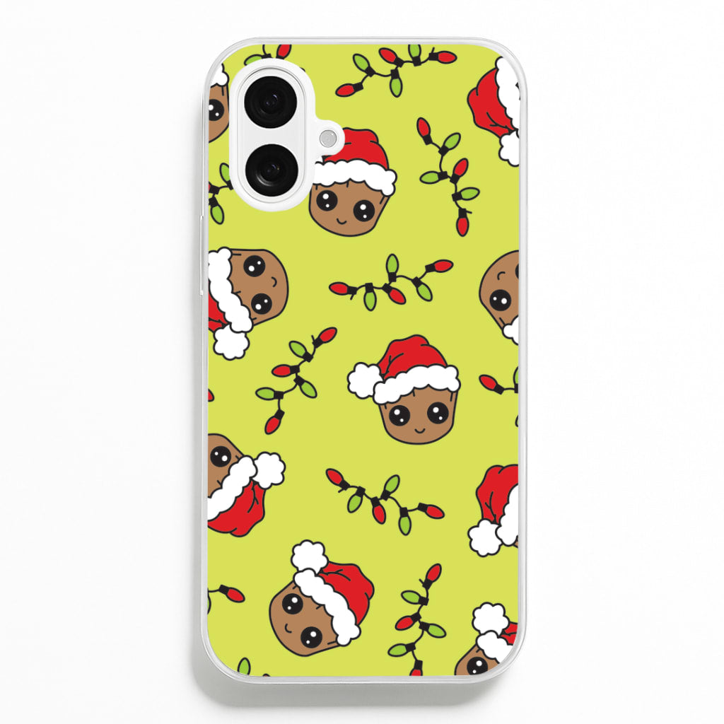 Christmas Tree Hero Pattern iPhone 16 Plus Case