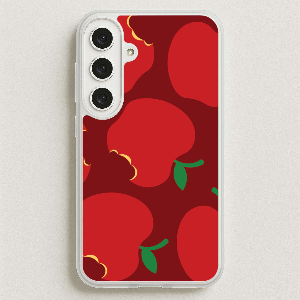 Teacher Apples Pattern Galaxy S25FE Case