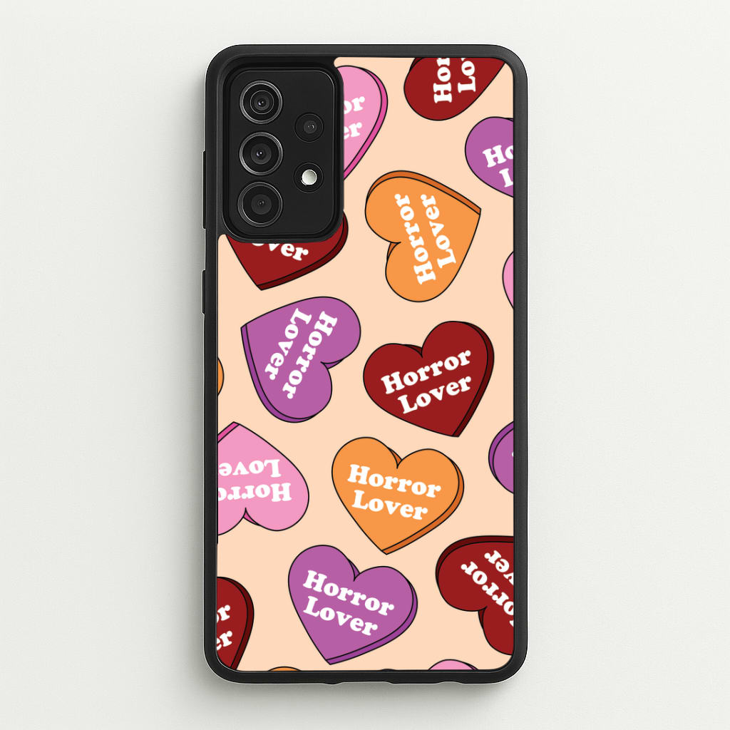 Horror Lover Hearts Pattern Galaxy A52 / A52s Case