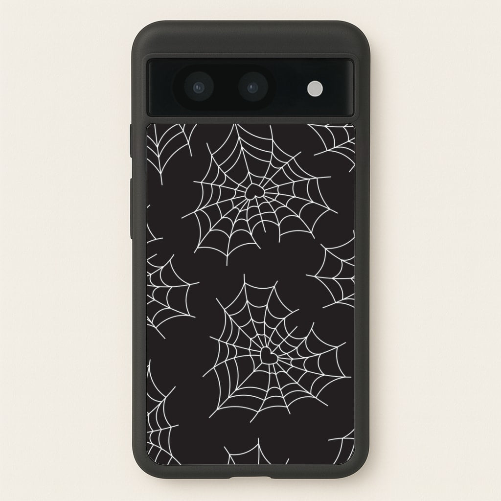 Spiderweb Hearts Pattern Google Pixel 8a Case