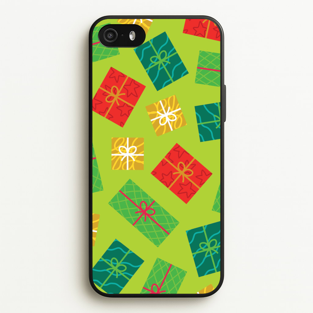 Colourful Abstract Christmas Presents Pattern iPhone 5 / 5s / SE 2016 Case