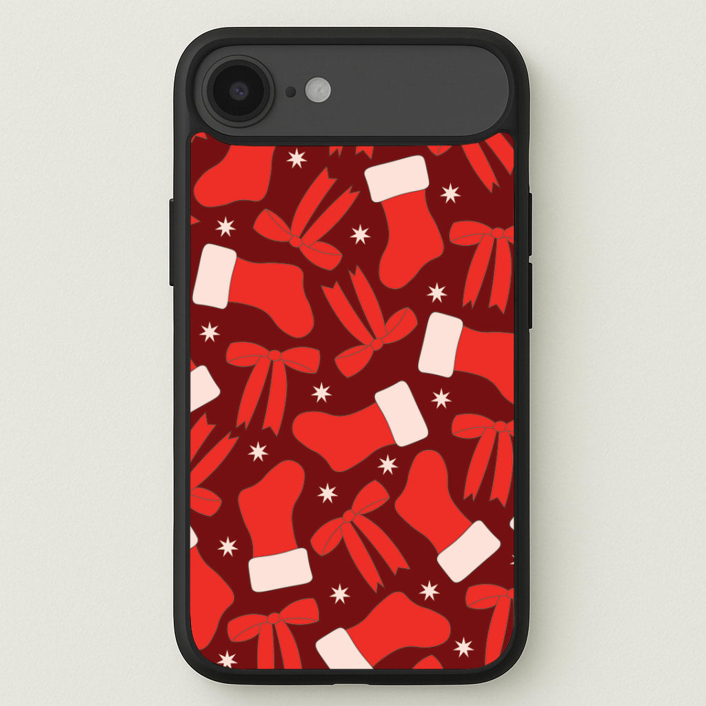 Stockings And Bows Pattern iPhone 17 Air Case