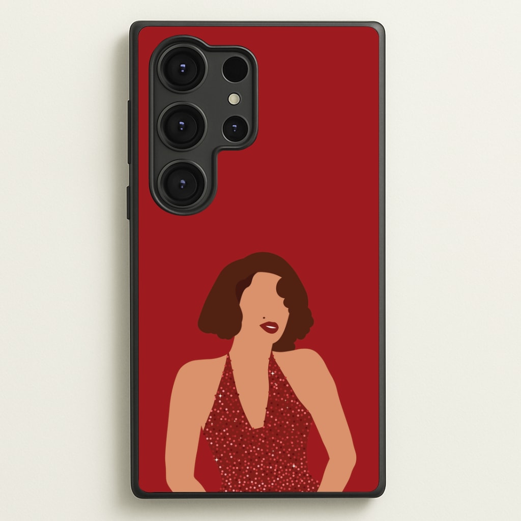 Red Sparkly Dress Galaxy S25 Ultra Case