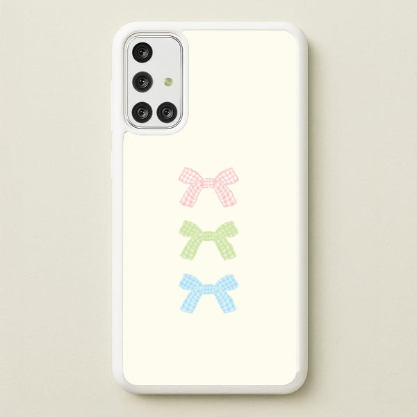Gingham Tiered Ties Galaxy A71 Case
