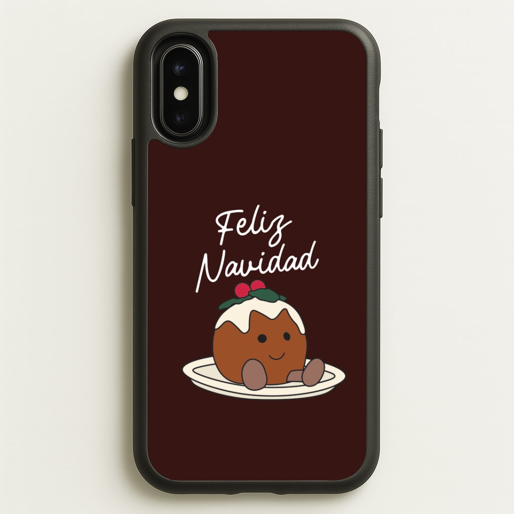 Christmas Pudding Plush iPhone X / XS Case