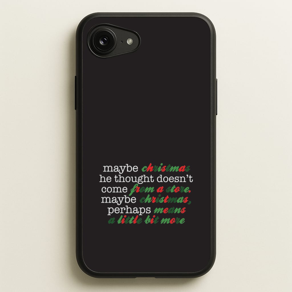 Green Creature Quote iPhone 16e Case