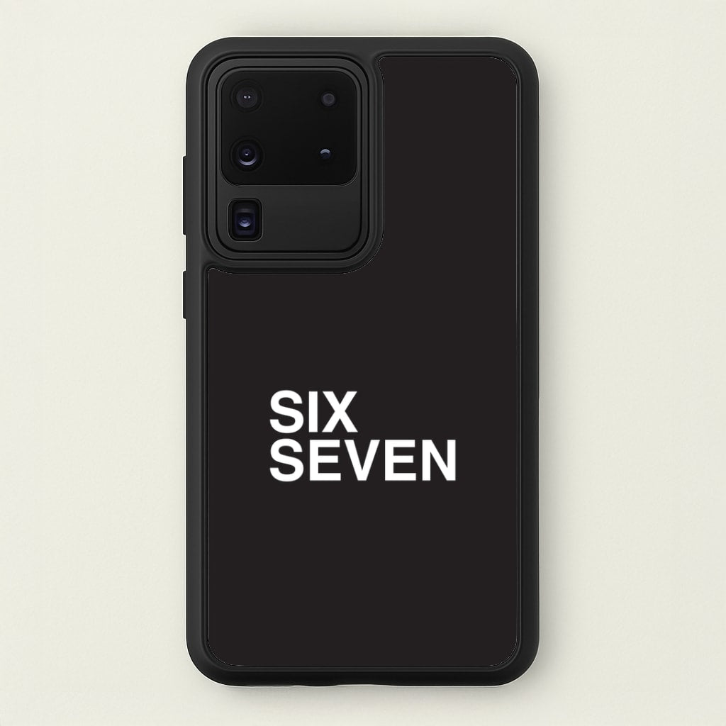 6 7 Black Galaxy S20 Ultra Case