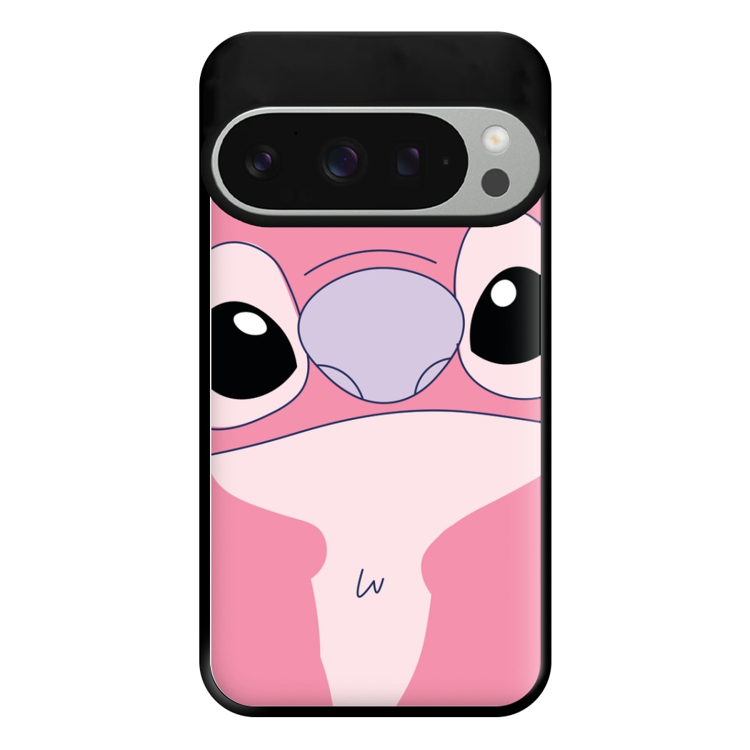 Cute Pink Alien Face Google Pixel 9 Pro XL Case