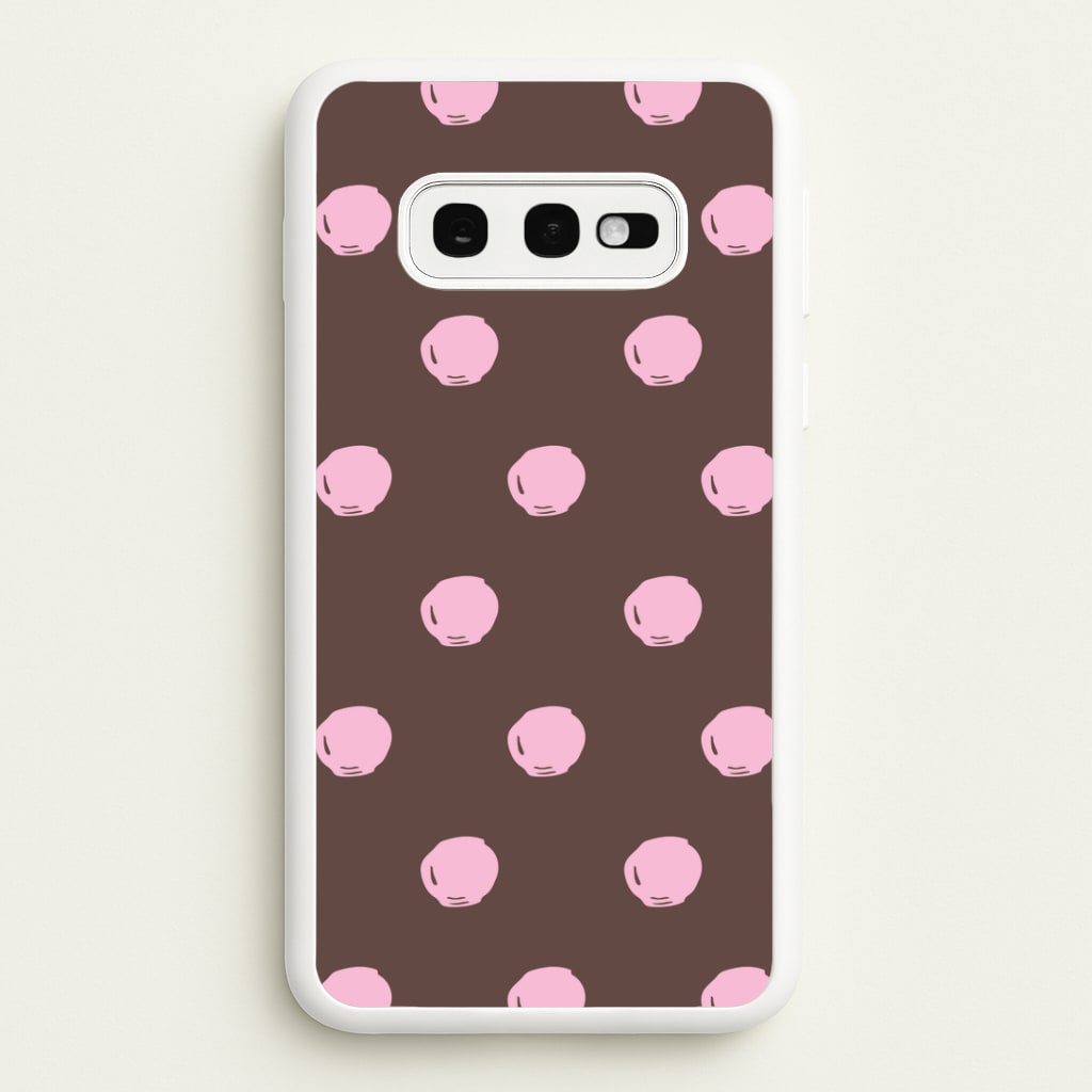 Chocolate & Strawberry Buttons Galaxy S10e Case