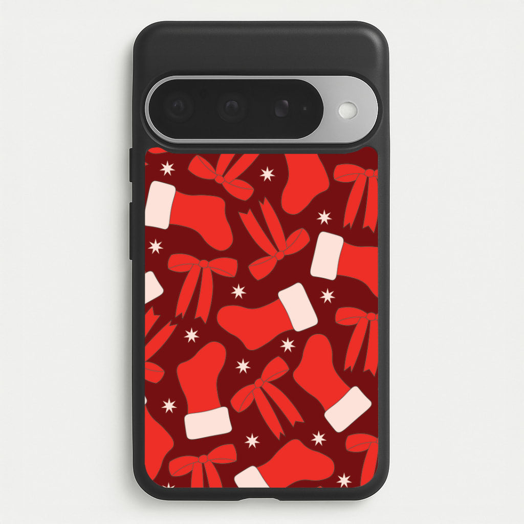 Stockings And Bows Pattern Google Pixel 10 Pro XL Case