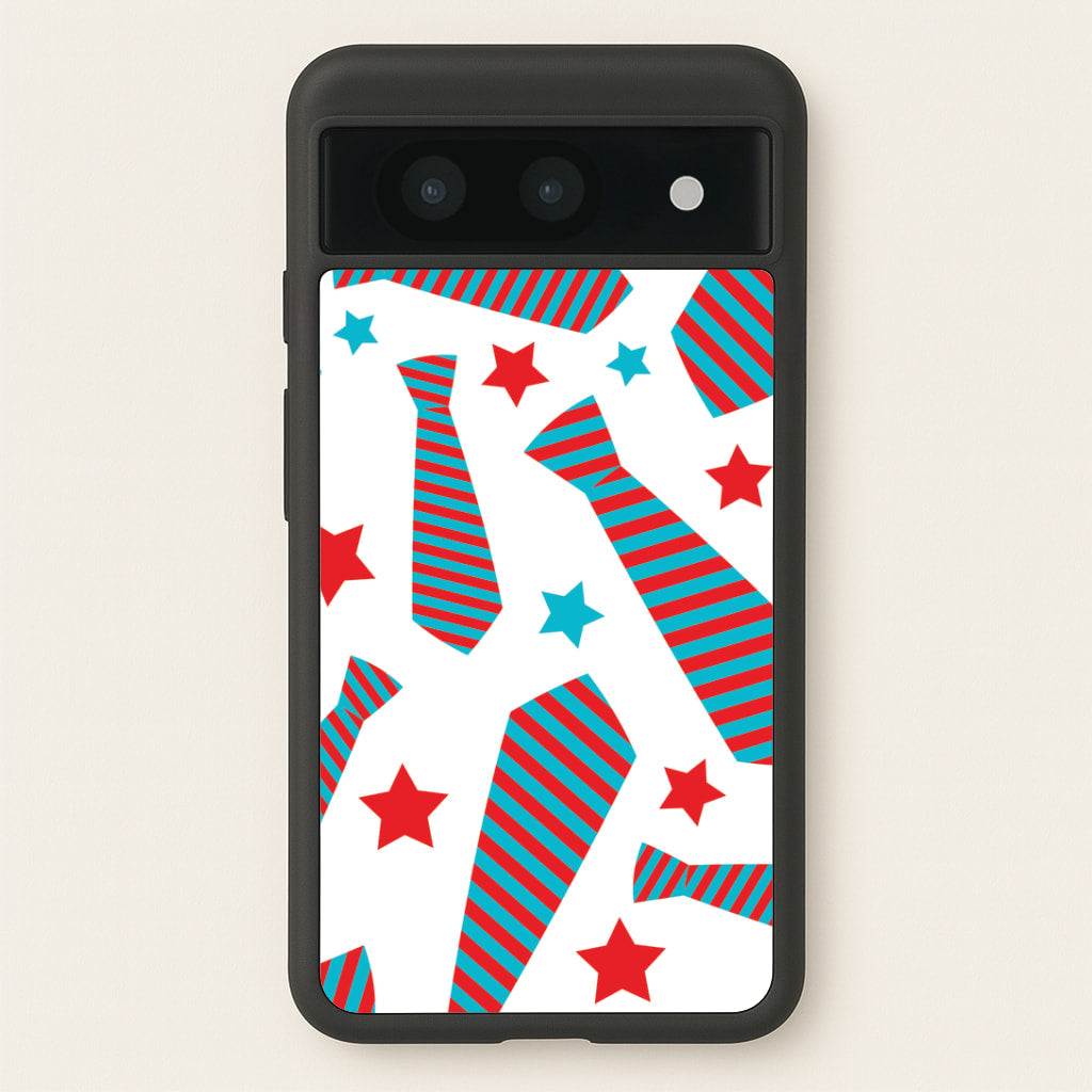 Tie And Stars Pattern Google Pixel 8a Case