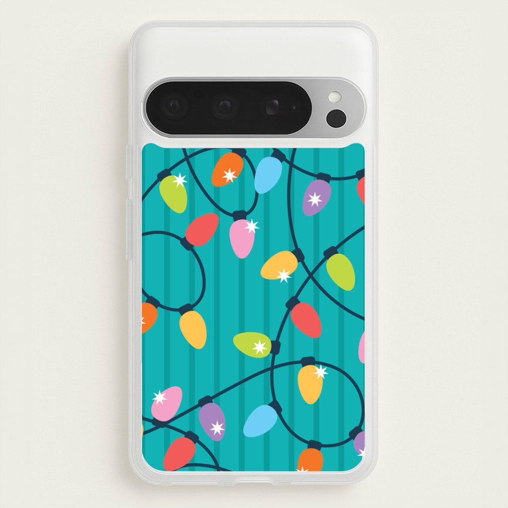 Funky Christmas Lights Pattern Google Pixel 9 Pro XL Case