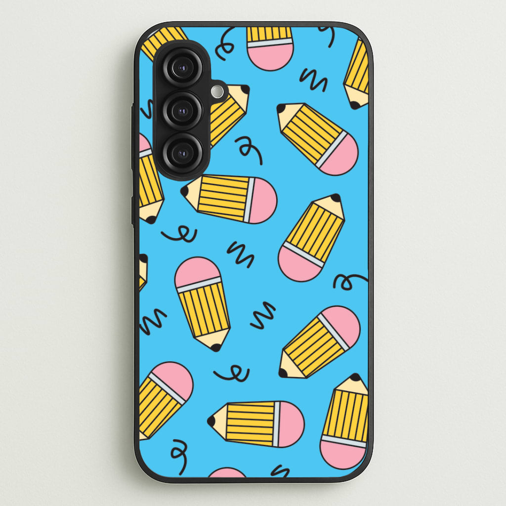 Pencils And Scribbles Pattern Galaxy S23FE Case
