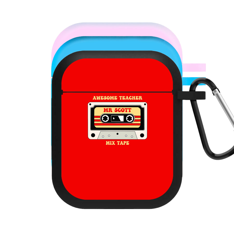 Awesome Teacher Mix Tape - Personalised Teachers Gift AirPods Case