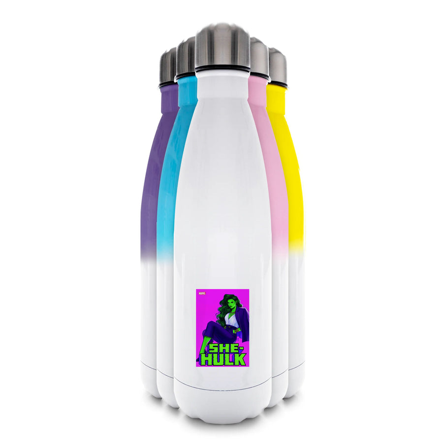 Suited Up - She Hulk Water Bottle