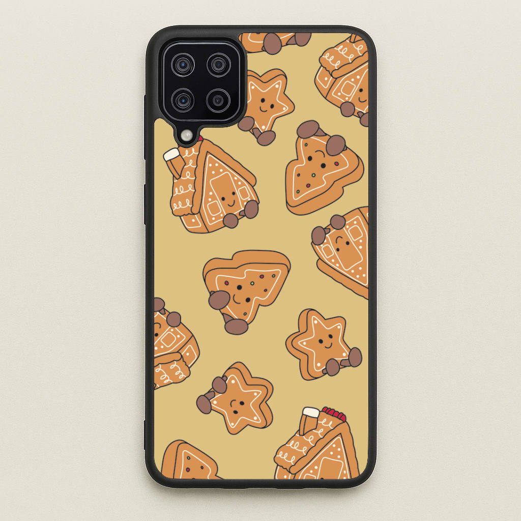 Gingerbread Plushies Pattern Galaxy A12 Case