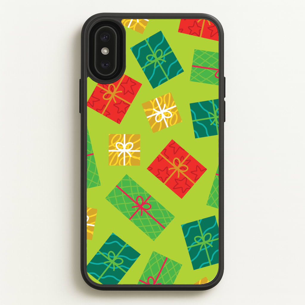 Colourful Abstract Christmas Presents Pattern iPhone XS Max Case