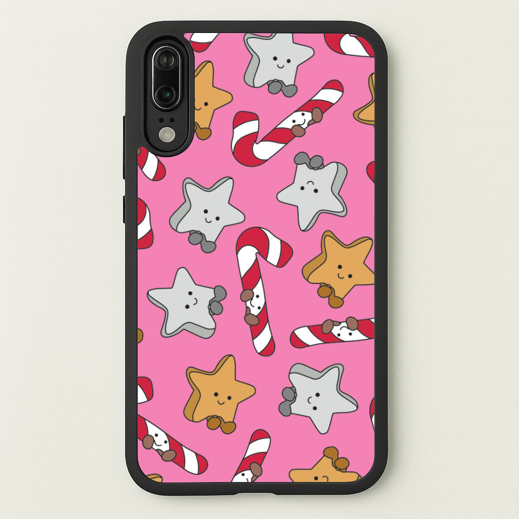 Pink Christmas Plushies Pattern Huawei P20 Case