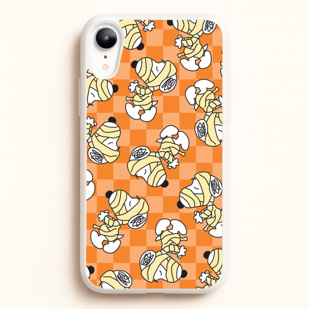 Mummy Cartoon Beagle Pattern iPhone XR Case