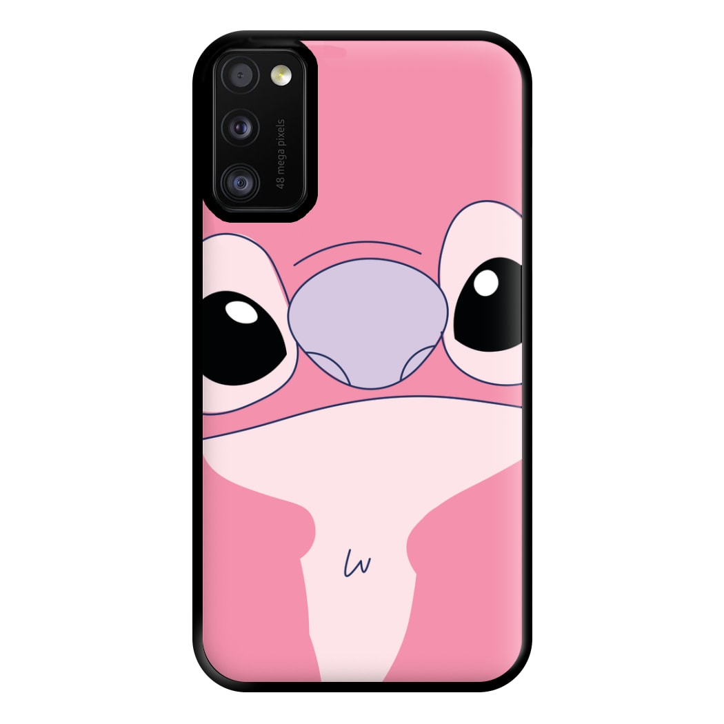 Cute Pink Alien Face Galaxy A41 Case