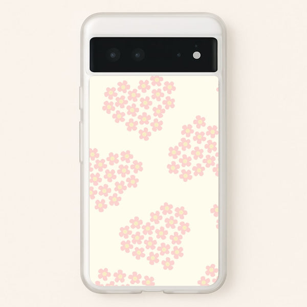 Flower Hearts Pattern Google Pixel 6 Case