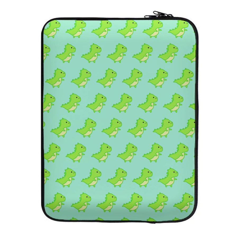 Green Dinosaurs Pattern - Dinosaurs Laptop Sleeve