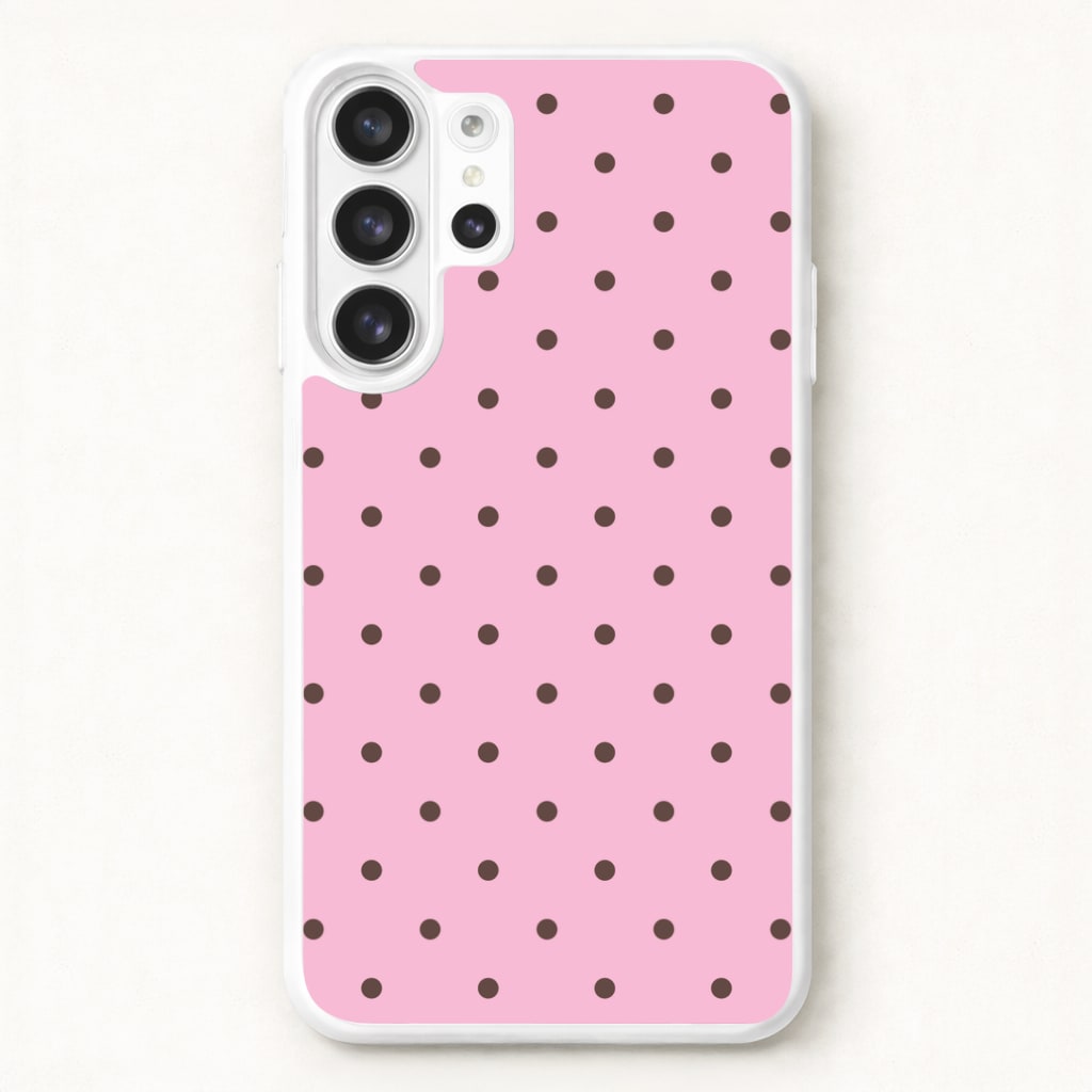 Strawberry Polka Dots Galaxy S26 Ultra Case