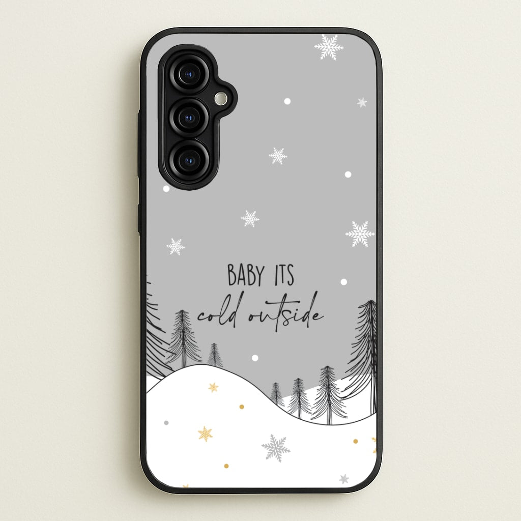 Baby It's Cold Outisde Landscape Galaxy A54 Case