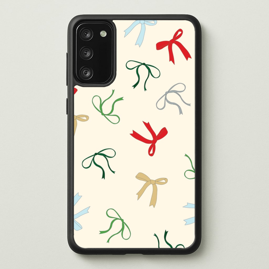 Coquette Christmas Bows Pattern Galaxy A41 Case