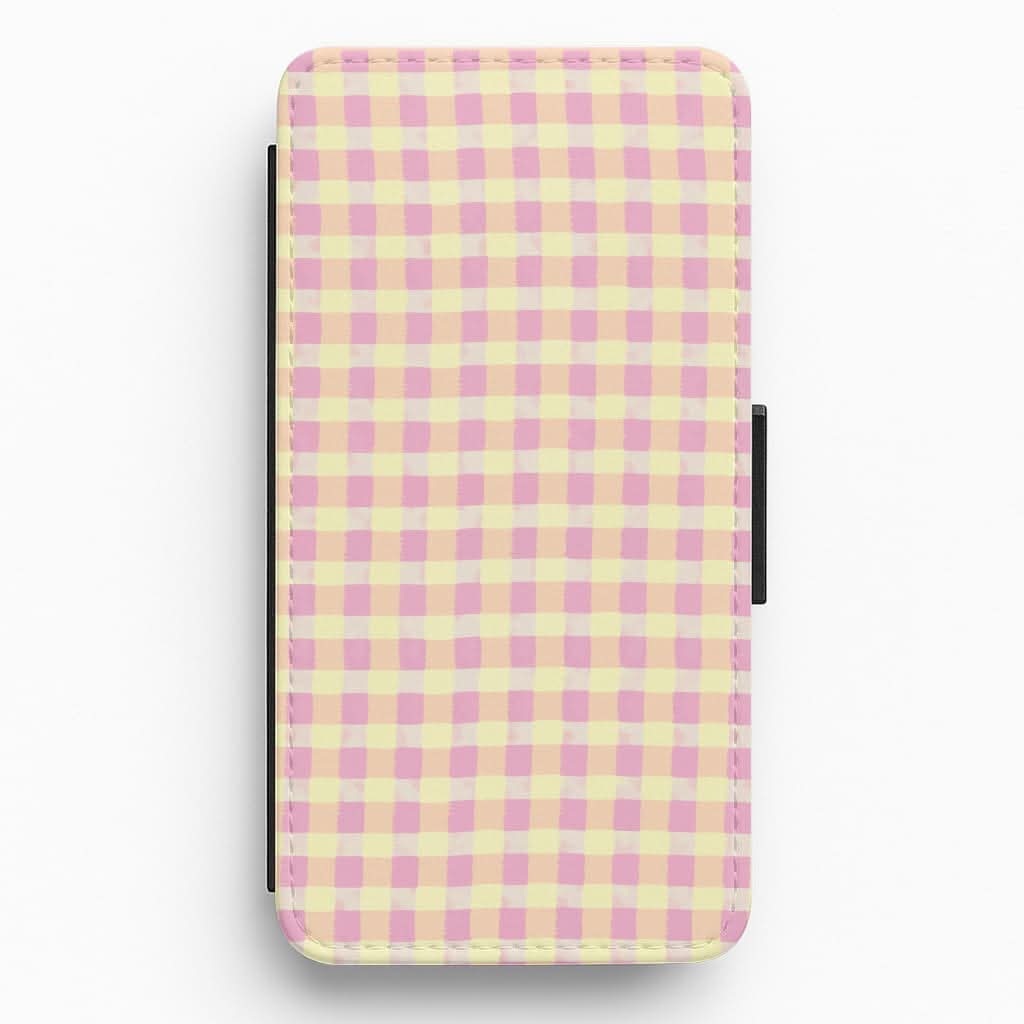 Fruit Punch Gingham Flip / Wallet Phone Case