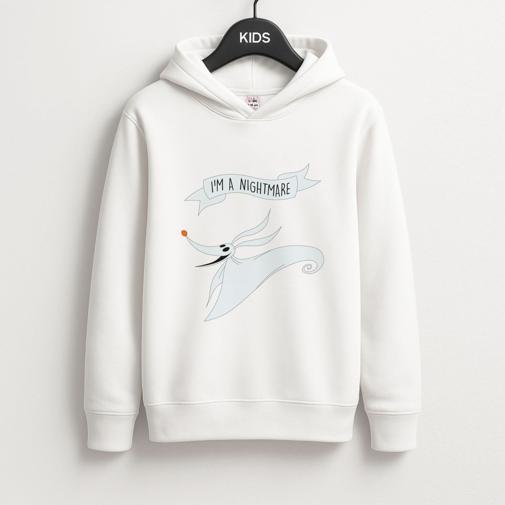 Stripey I'm A Nightmare Kids Hoodie