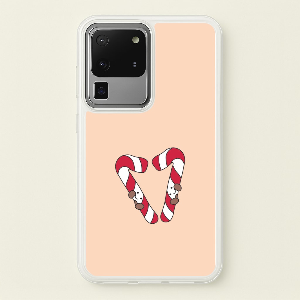 Christmas Candycane Plushies Galaxy S20 Ultra Case