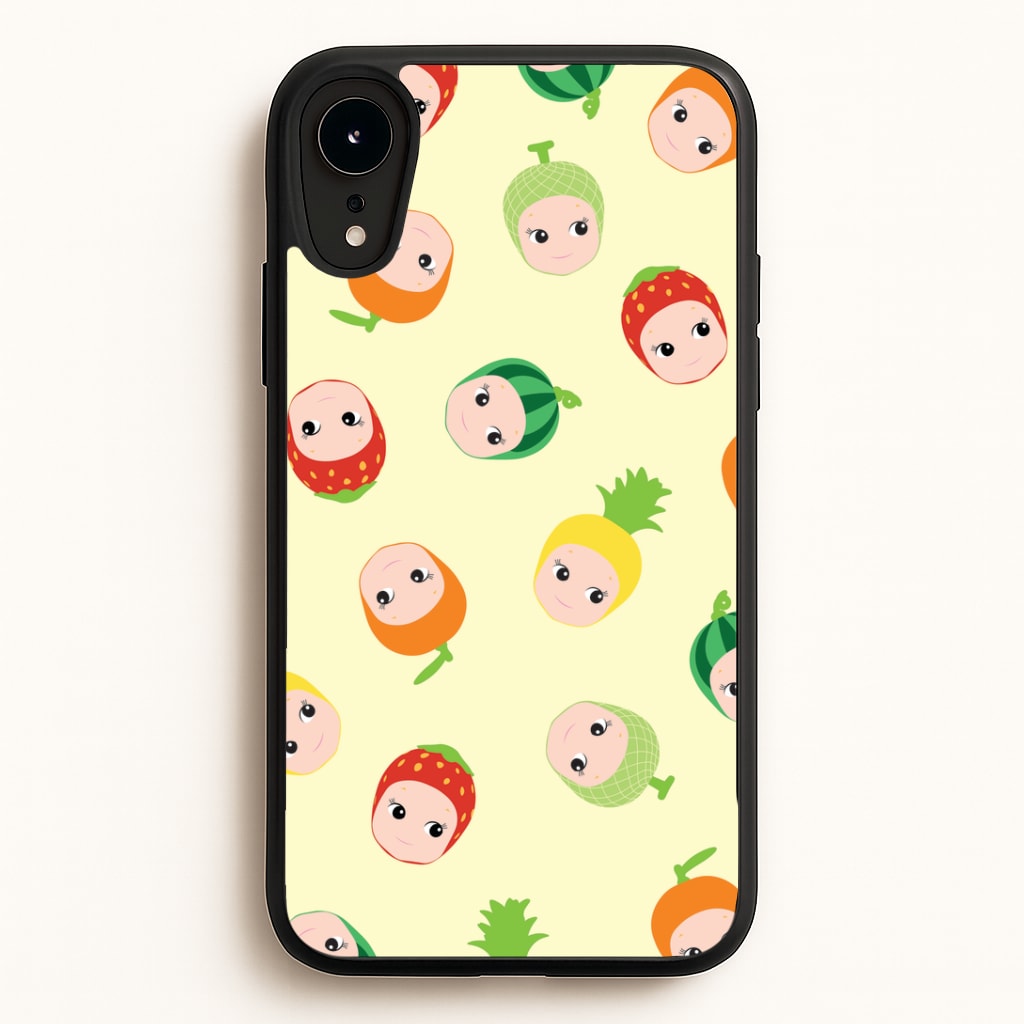 Fruit Angels Pattern iPhone XR Case