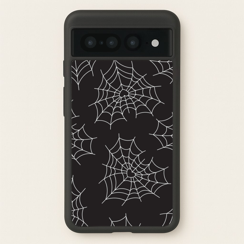 Spiderweb Hearts Pattern Google Pixel 7 Pro Case