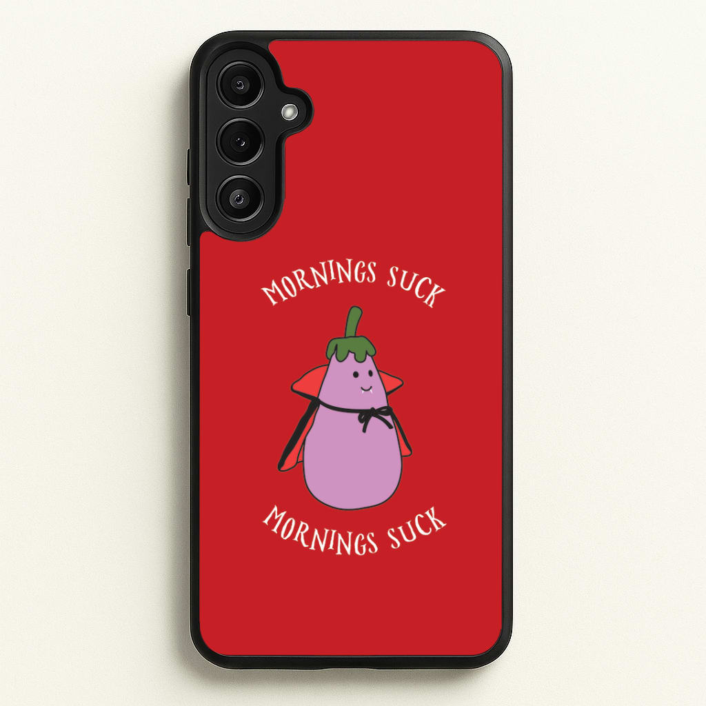 Mornings Suck Plush - Halloween Galaxy A36 Case