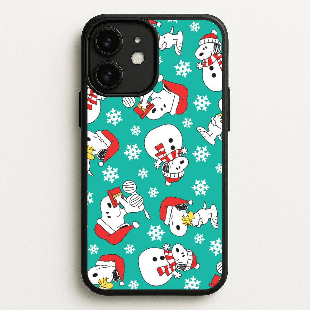 Christmas Cartoon Beagle Pattern iPhone 11 Case