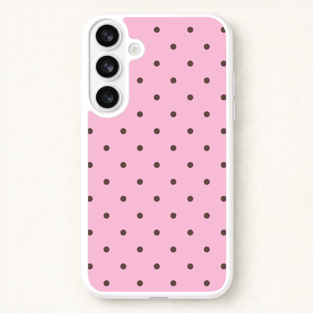 Strawberry Polka Dots Galaxy S26 Case