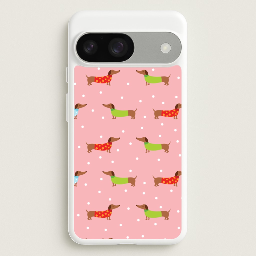 Christmas Jumpers Dachshund Pattern Google Pixel 9 / 9 Pro Case
