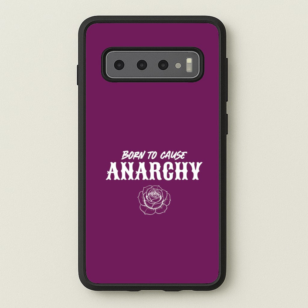 Born To Cause Anarchy Galaxy S10 Plus Case