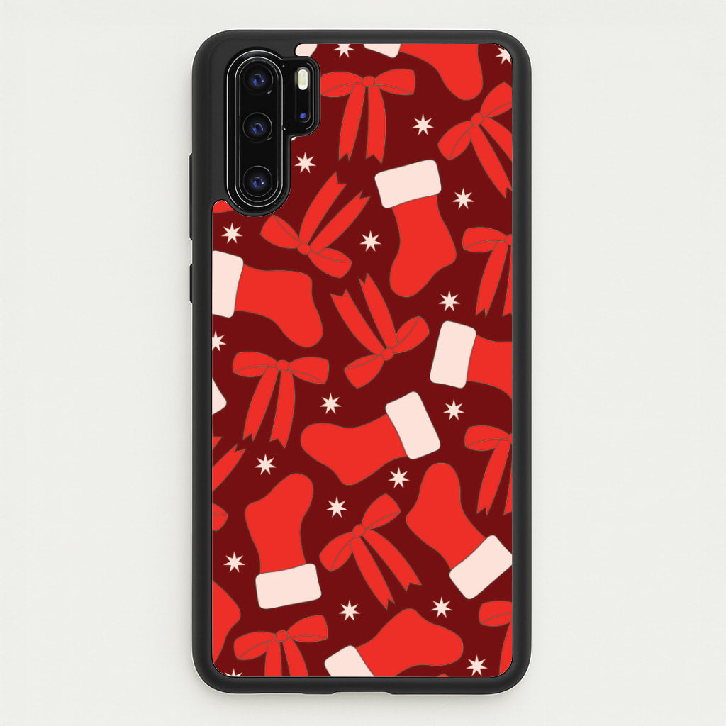 Stockings And Bows Pattern Huawei P30 Pro Case