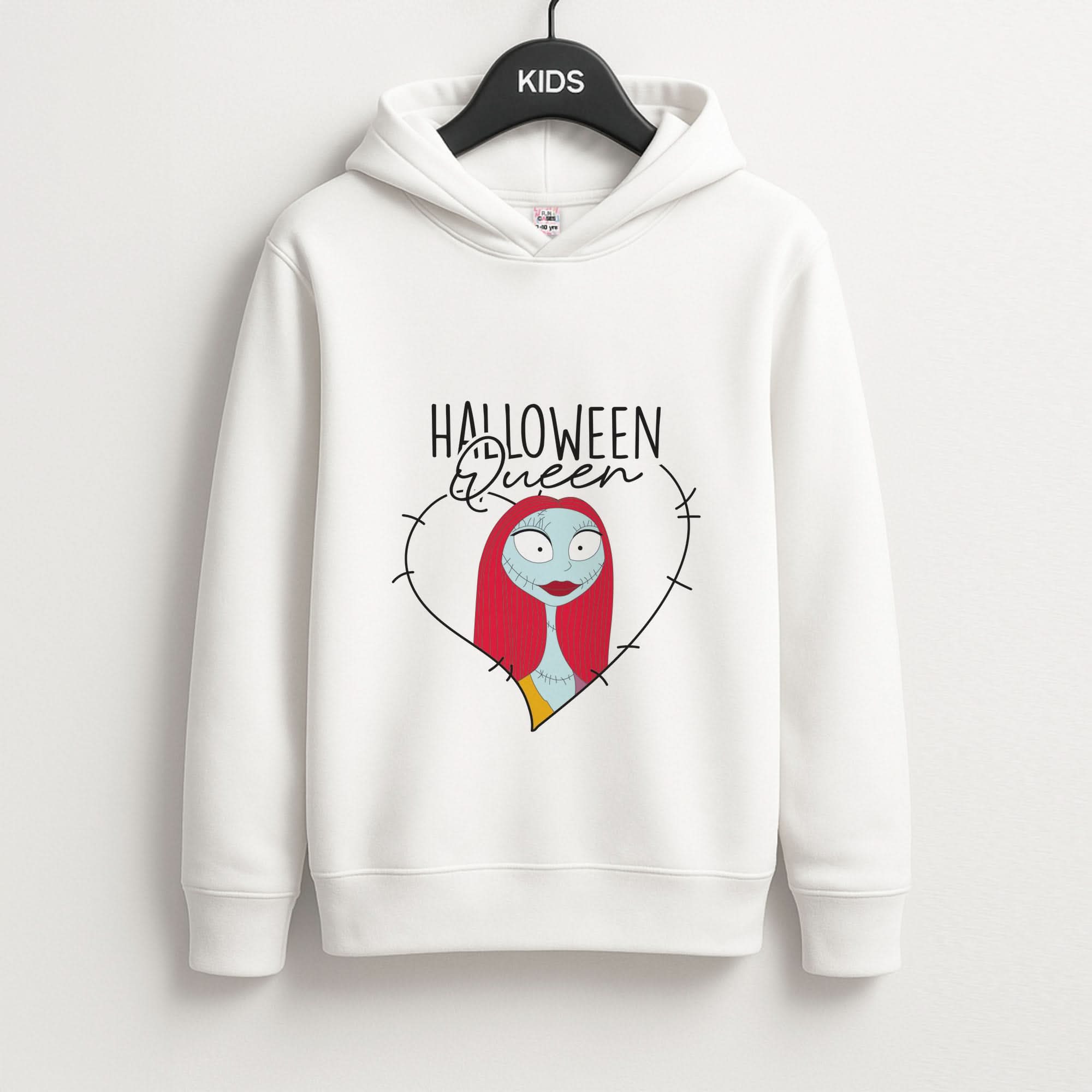 Halloween Queen Heart Kids Hoodie