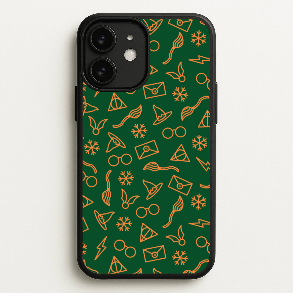 Christmas Wizard Icons Pattern iPhone 11 Case