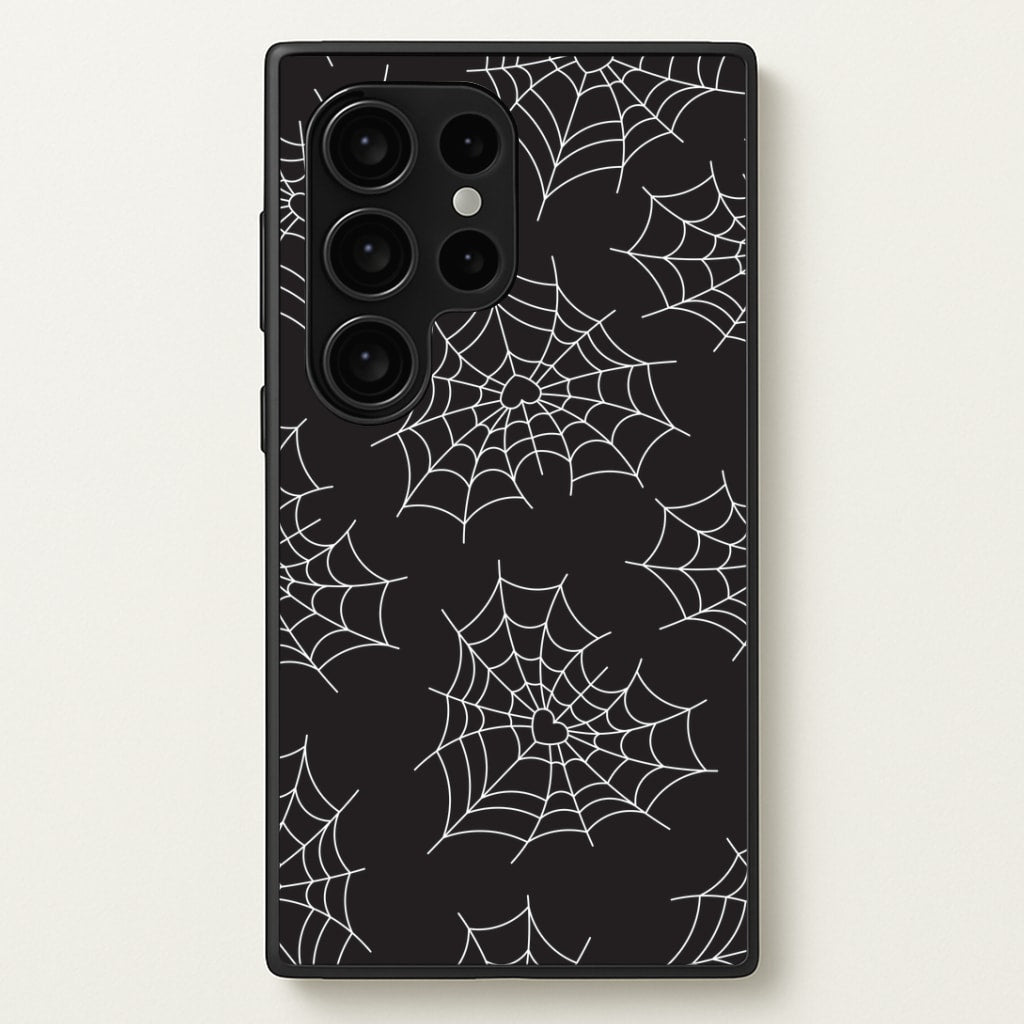 Spiderweb Hearts Pattern Galaxy S24 Ultra Case