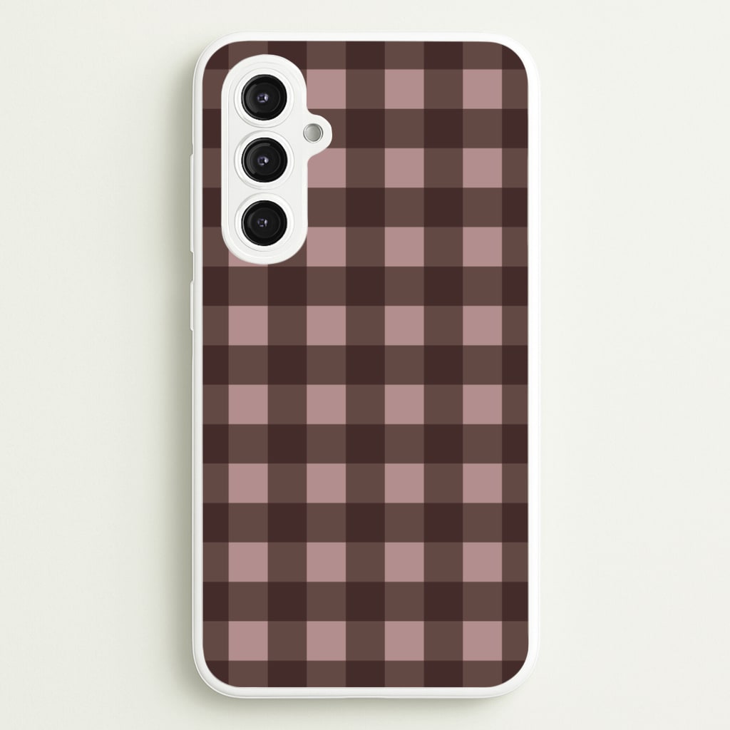 Chocolate Gingham Galaxy S23FE Case