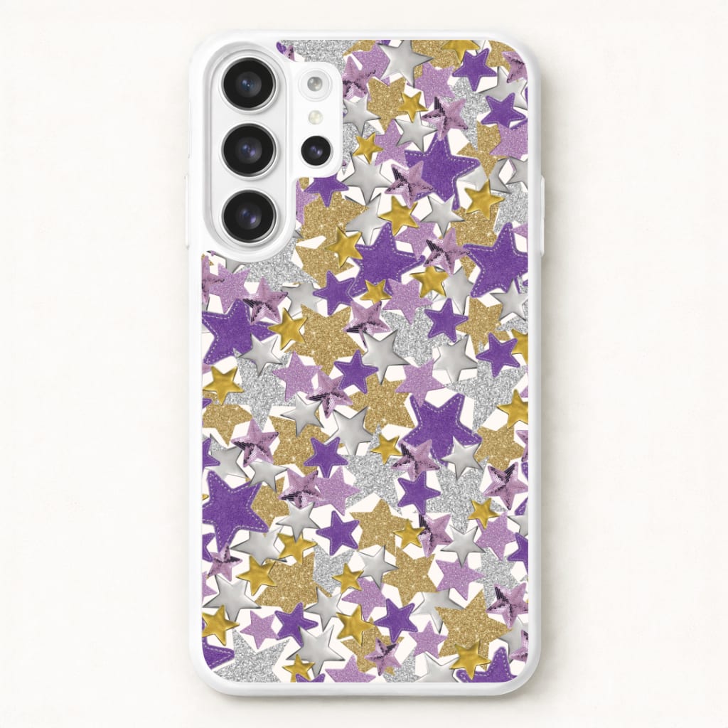 Mauve Stars Collage Galaxy S26 Ultra Case
